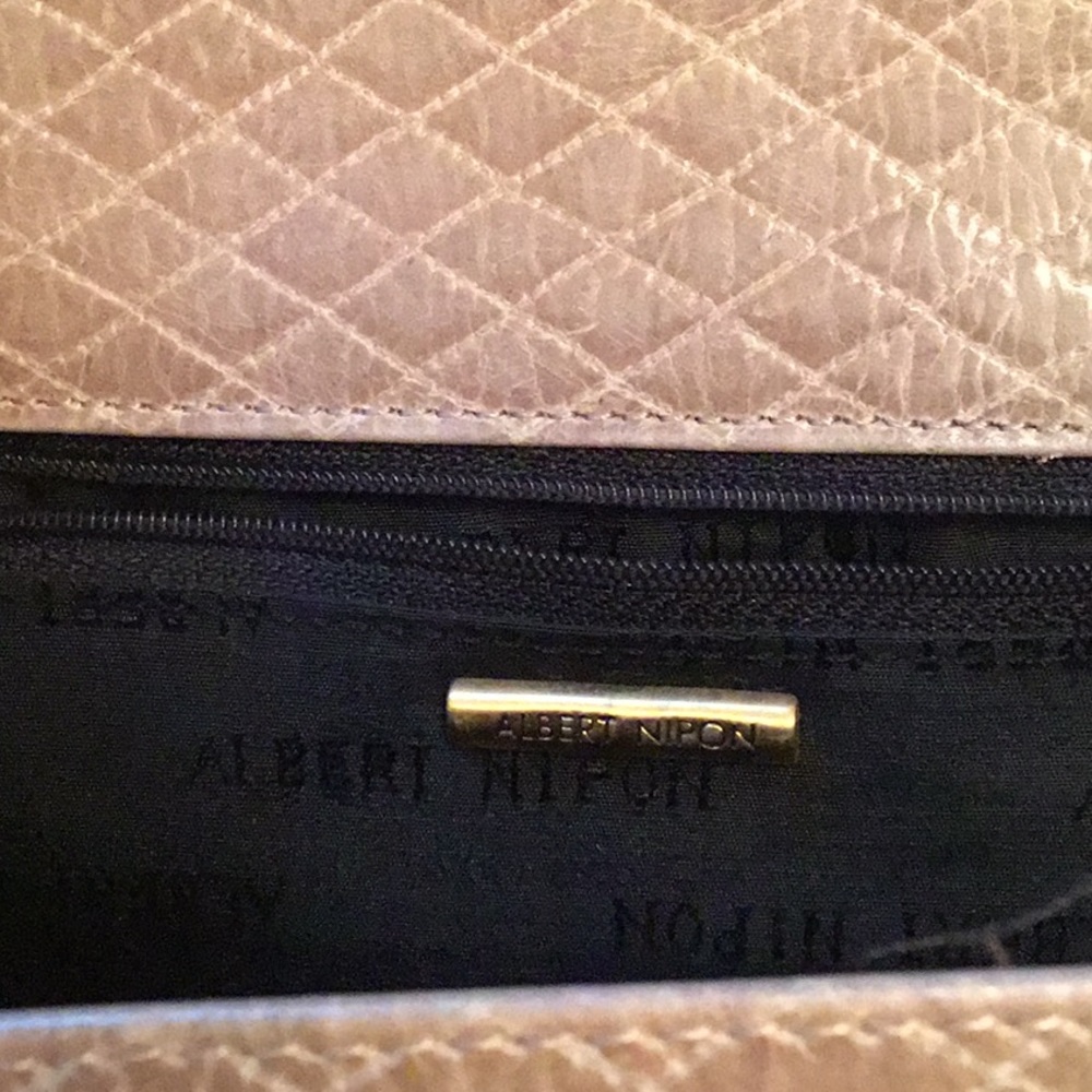 Albert Nipn Handbag With Gold Chain Strap - image 3